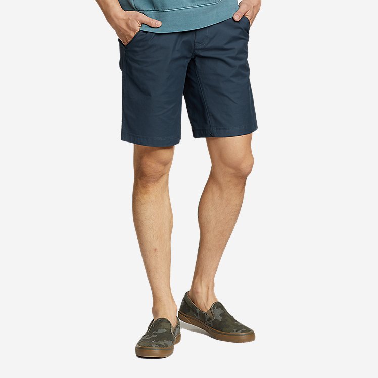 Eddie Bauer Men's Voyager Flex 10" Chino Shorts - Grey