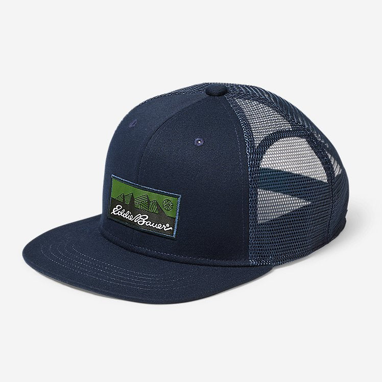 Eddie Bauer Logo High-Crown Graphic Hat - Indigo Blue