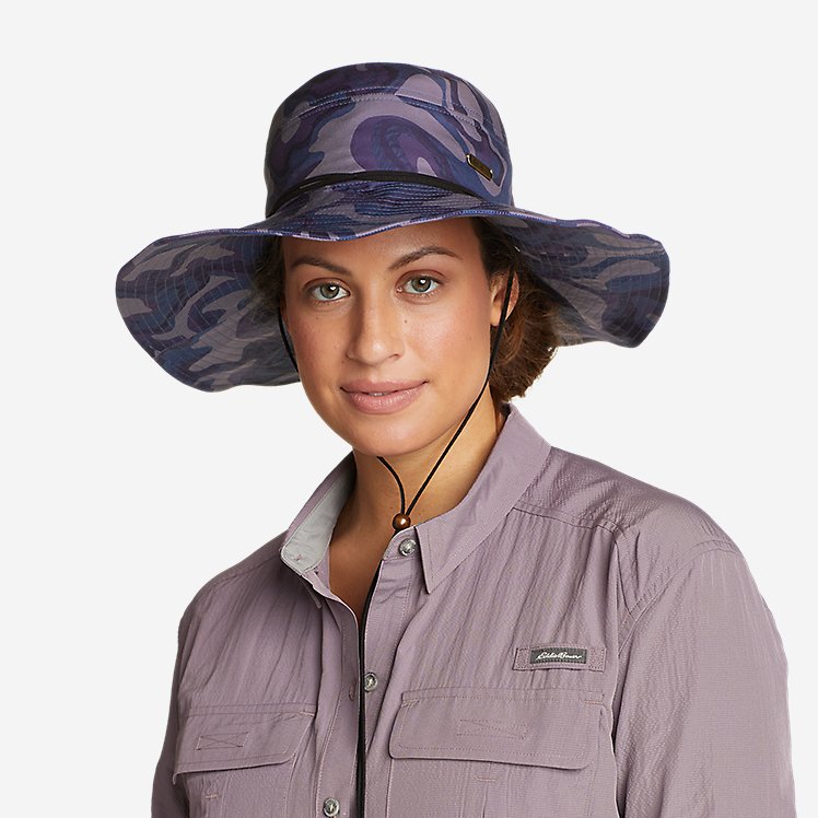 Eddie Bauer Women's Paradise Packable Wide-Brim Sun Hat - Dusty Violet