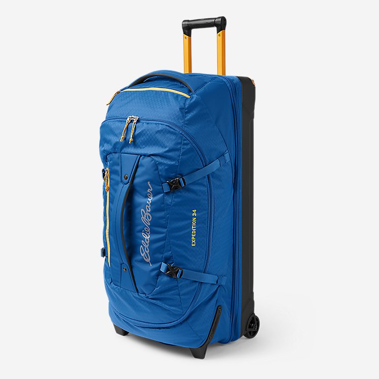 Eddie Bauer Expedition 34 Duffel Bag Lightweight Travel Luggage 2.0 True Blue