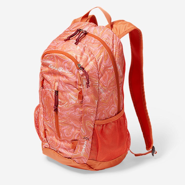 Eddie Bauer Hiking Backpack Stowaway Packable 20L Daypack Outdoor/Camping Backpacks - Plus Size - Pink
