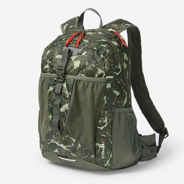 Eddie Bauer Stowaway Packable 30L Hiking Daypack - Plus Size - Dark Green