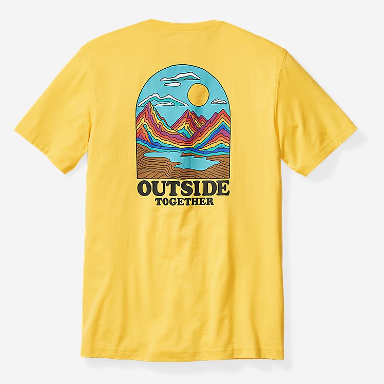 Eddie Bauer EB Outside Graphic T-Shirt - Bright Yellow