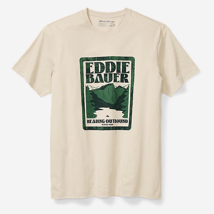 Eddie Bauer EB Graphic T-Shirt - Heading Outbound - Grey