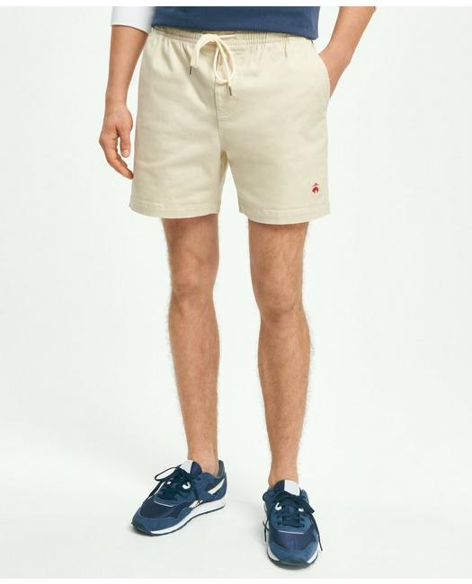 Brooks Brothers Men's Stretch Cotton Friday Club Shorts Oatmeal