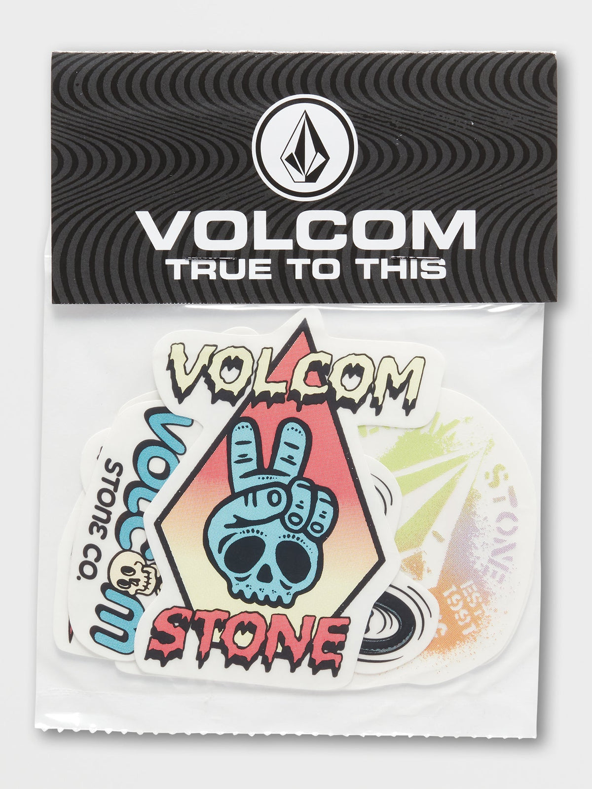 Volcom Kids Trippy Sticker Pack Assorted Colors