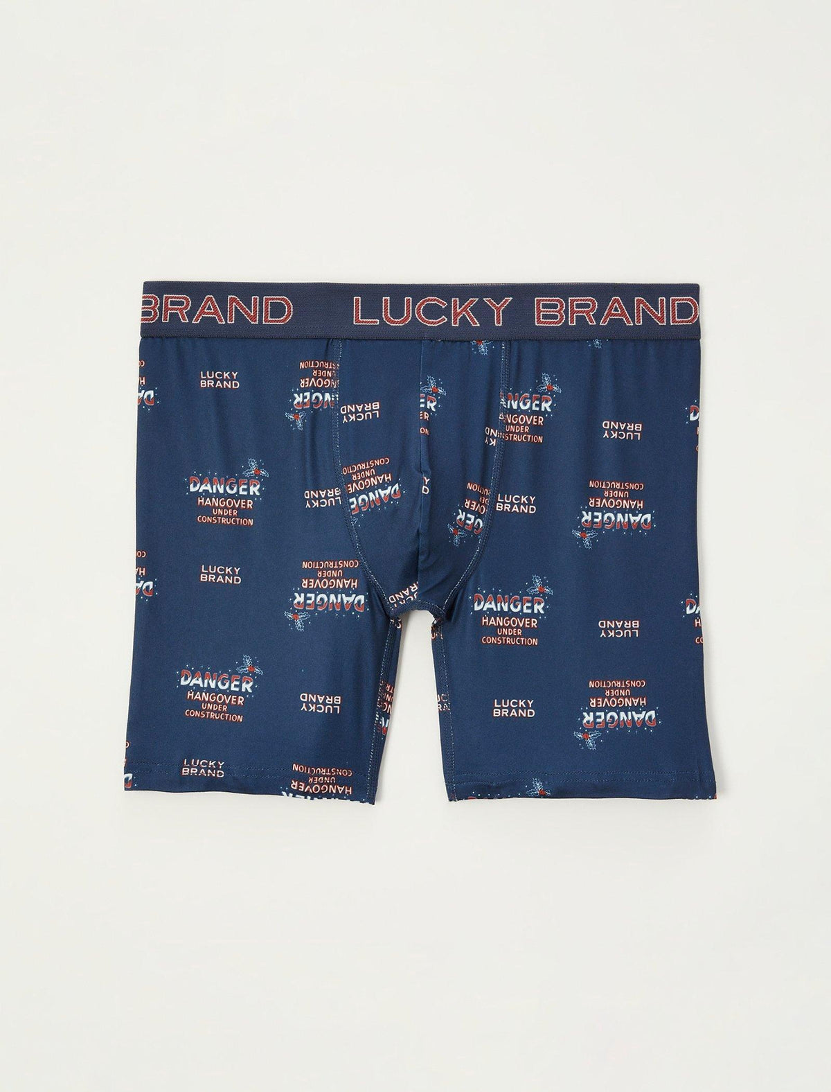 Lucky Brand Holiday Printed Boxer Gift Light Blue