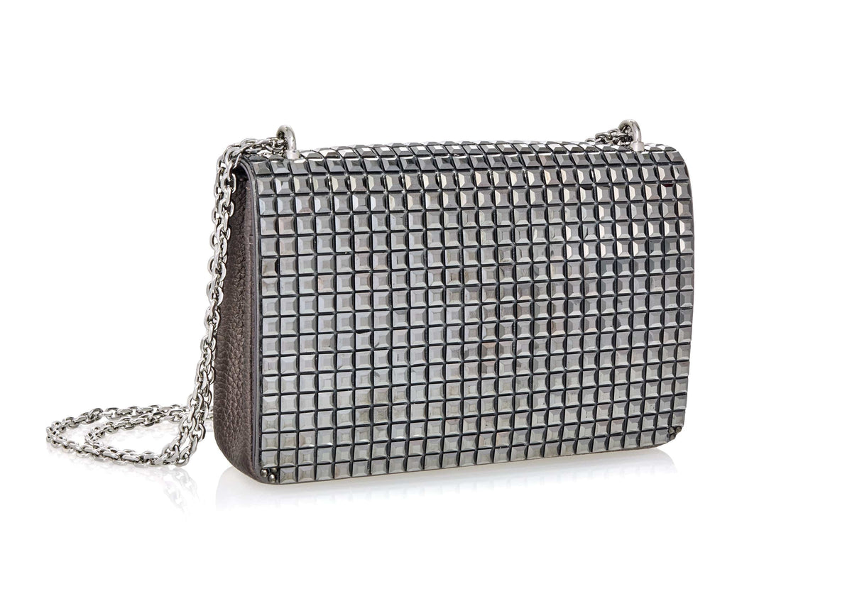 Judith Leiber Couture Cricket Squares Gray