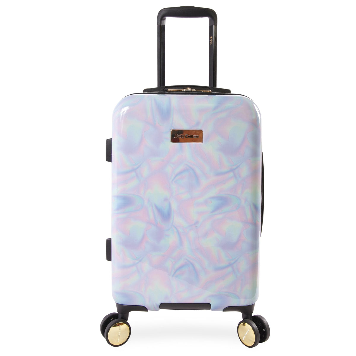 Juicy Couture Carry-On Hardside Spinner Luggage Holographic