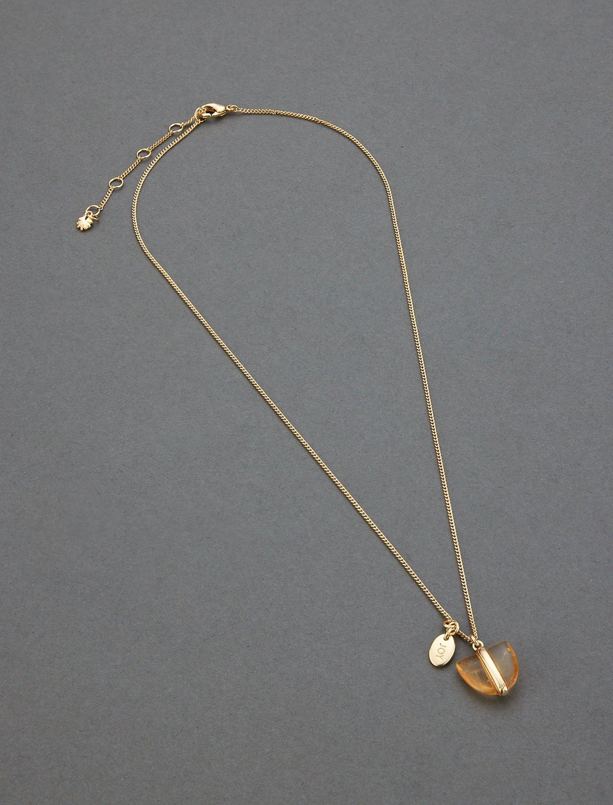 Lucky Brand Joy Crystal Pendant - Women's Ladies Accessories Jewelry Necklace Pendants Gold