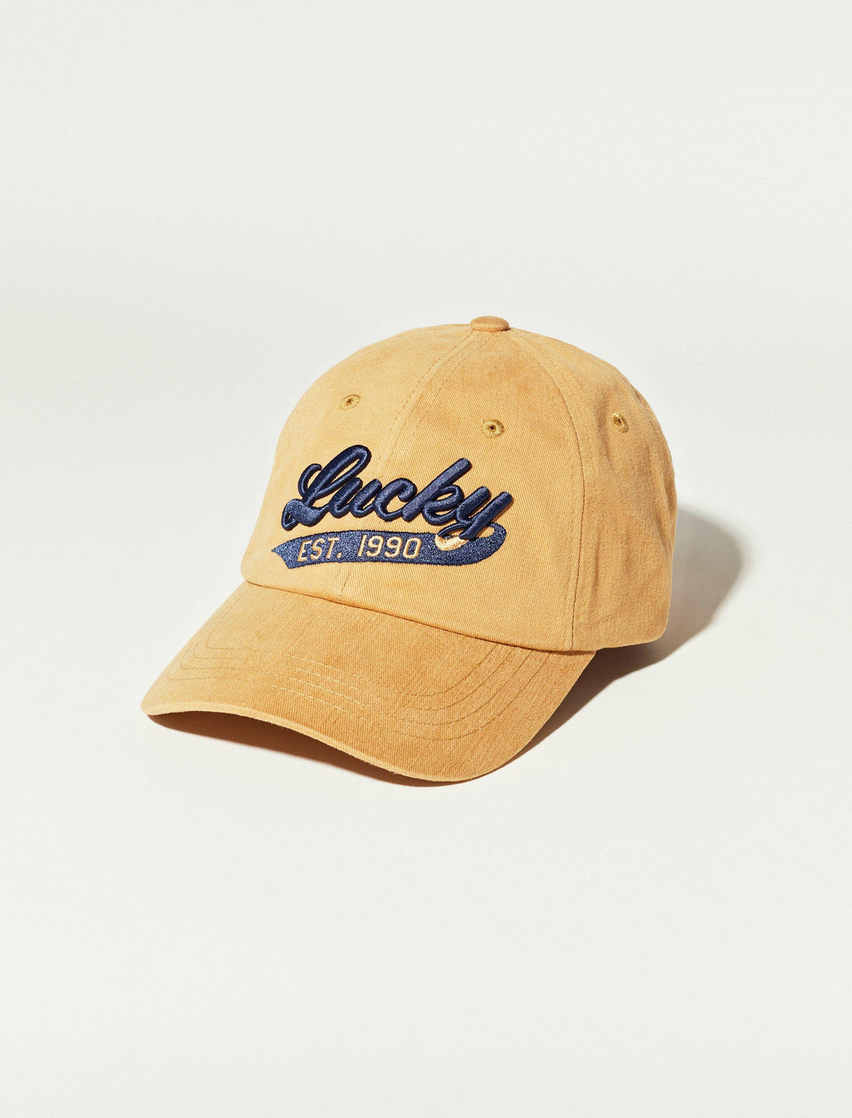 Lucky Brand Dad Hat Dull Gold