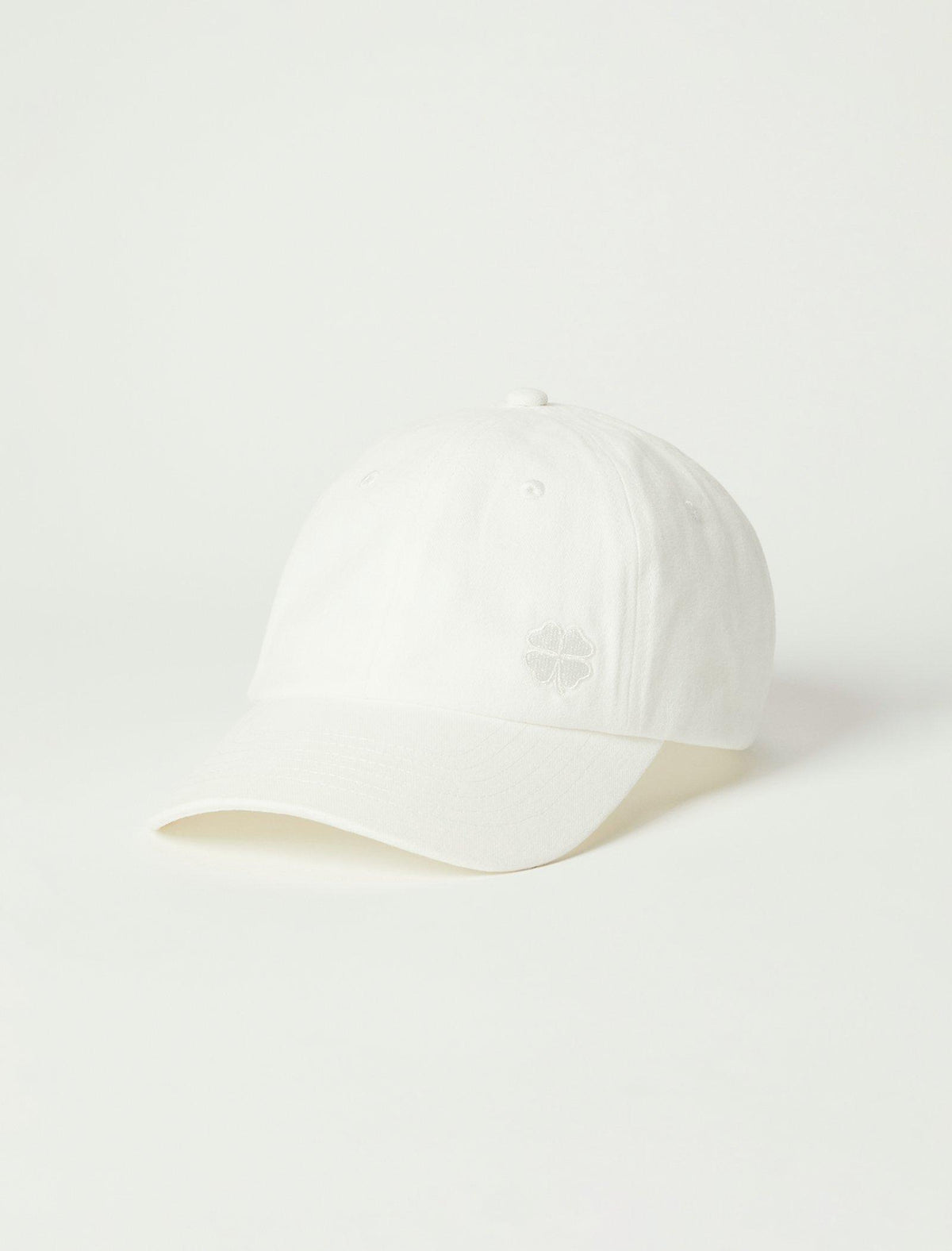Lucky Brand Lucky Clover Embroidered Baseball Hat White