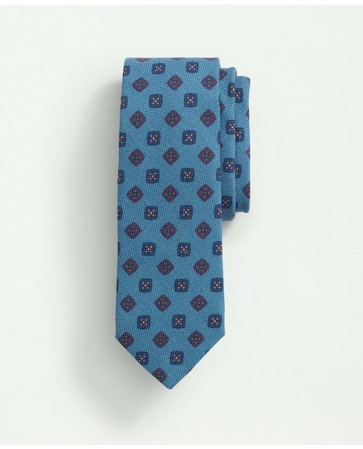 Brooks Brothers Men's Wool Silk Geo Foulard Dot Tie Teal/Purple