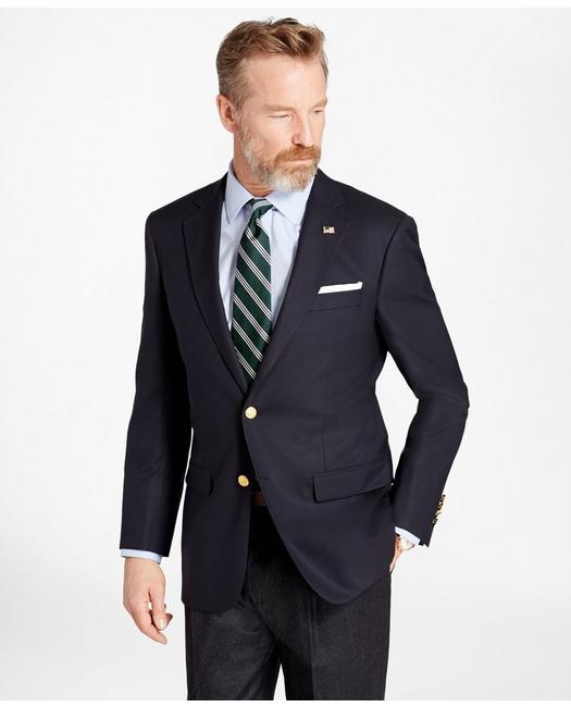 Brooks Brothers Men's Madison Traditional-Fit Two-Button 1818 Blazer Navy