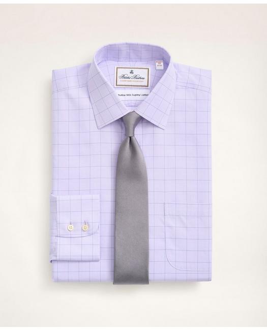 Brooks Brothers Men's Madison Relaxed-Fit Dress Shirt Violet