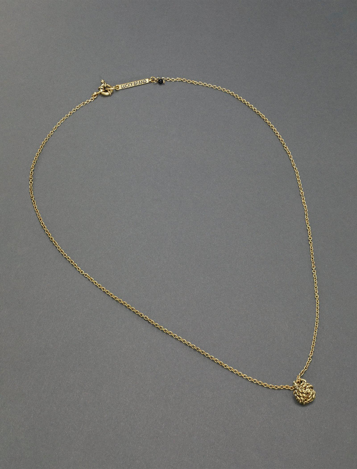 Lucky Brand Men's Charm Necklace Gold