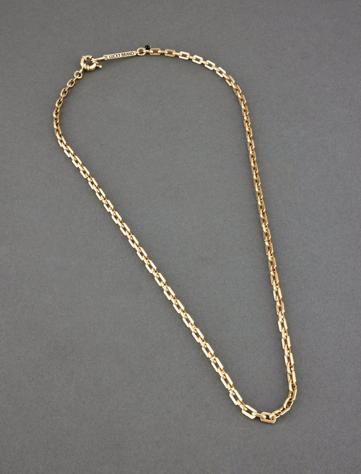 Lucky Brand Men's Open Link Collar Necklace Gold