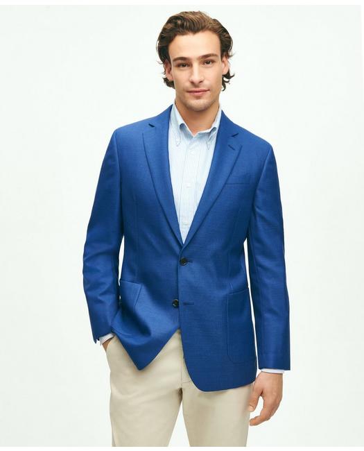 Brooks Brothers Men's Regent Classic-Fit Wool Hopsack Sport Coat Blue