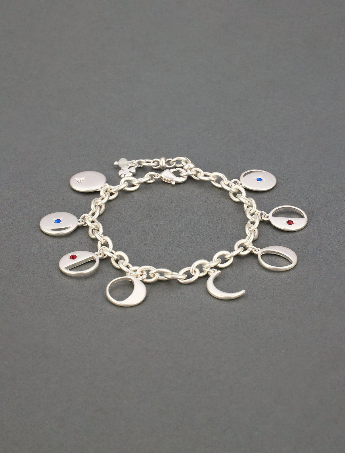 Lucky Brand Moon Phase Charm Bracelet Silver