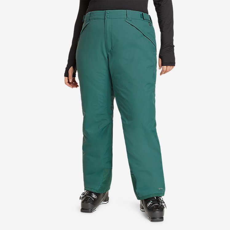 Eddie Bauer Plus Size Women's Powder Search 2.0 Insulated Pants - Green
