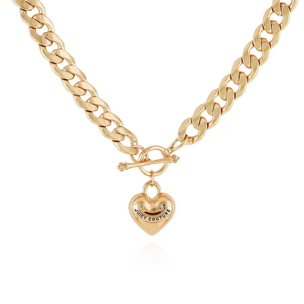 Juicy Couture Heart Pendant Necklace Gold
