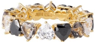 Judith Leiber Couture Small Heart Gem Eternity Band 6