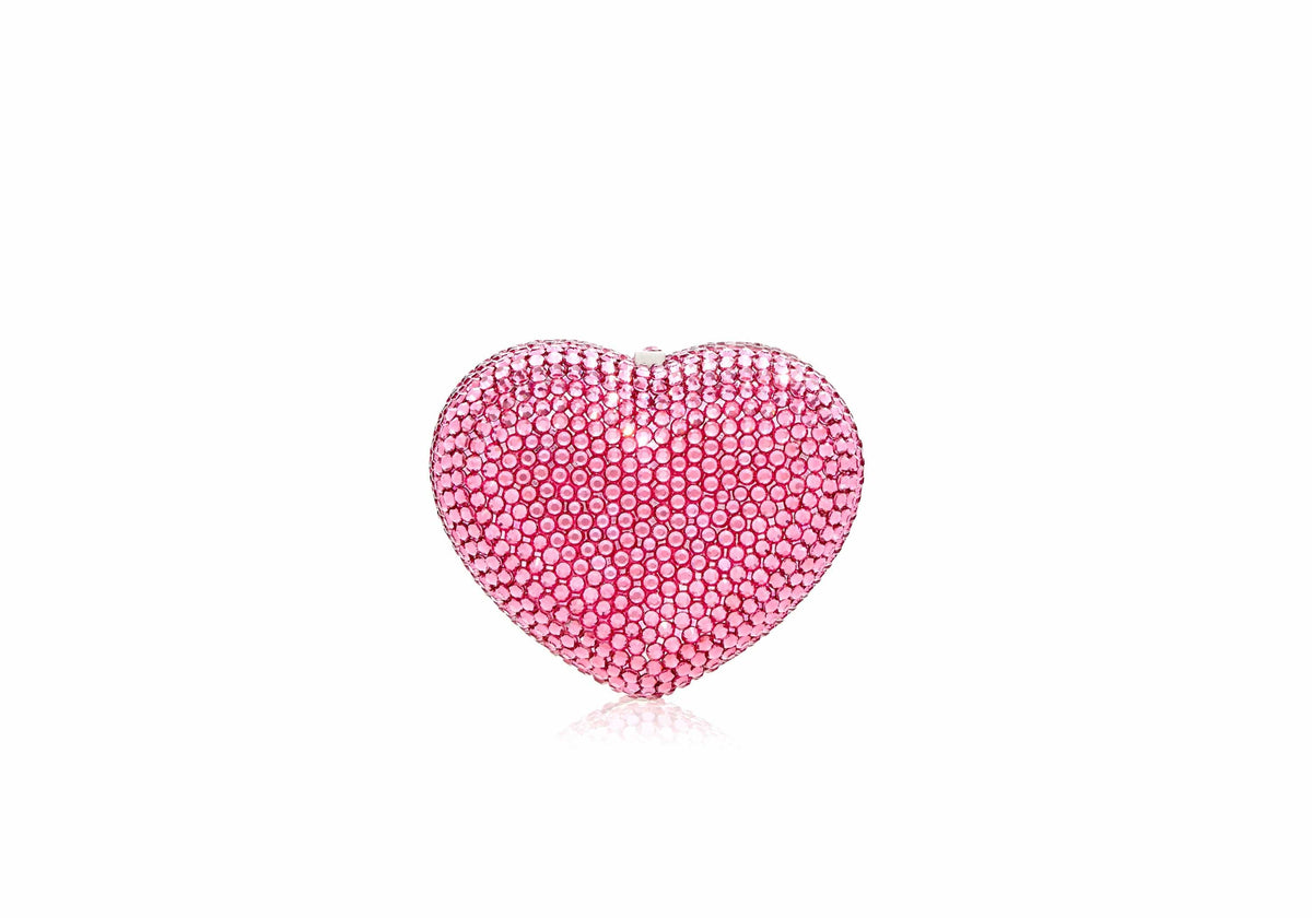 Judith Leiber Couture Mini Heart Pink
