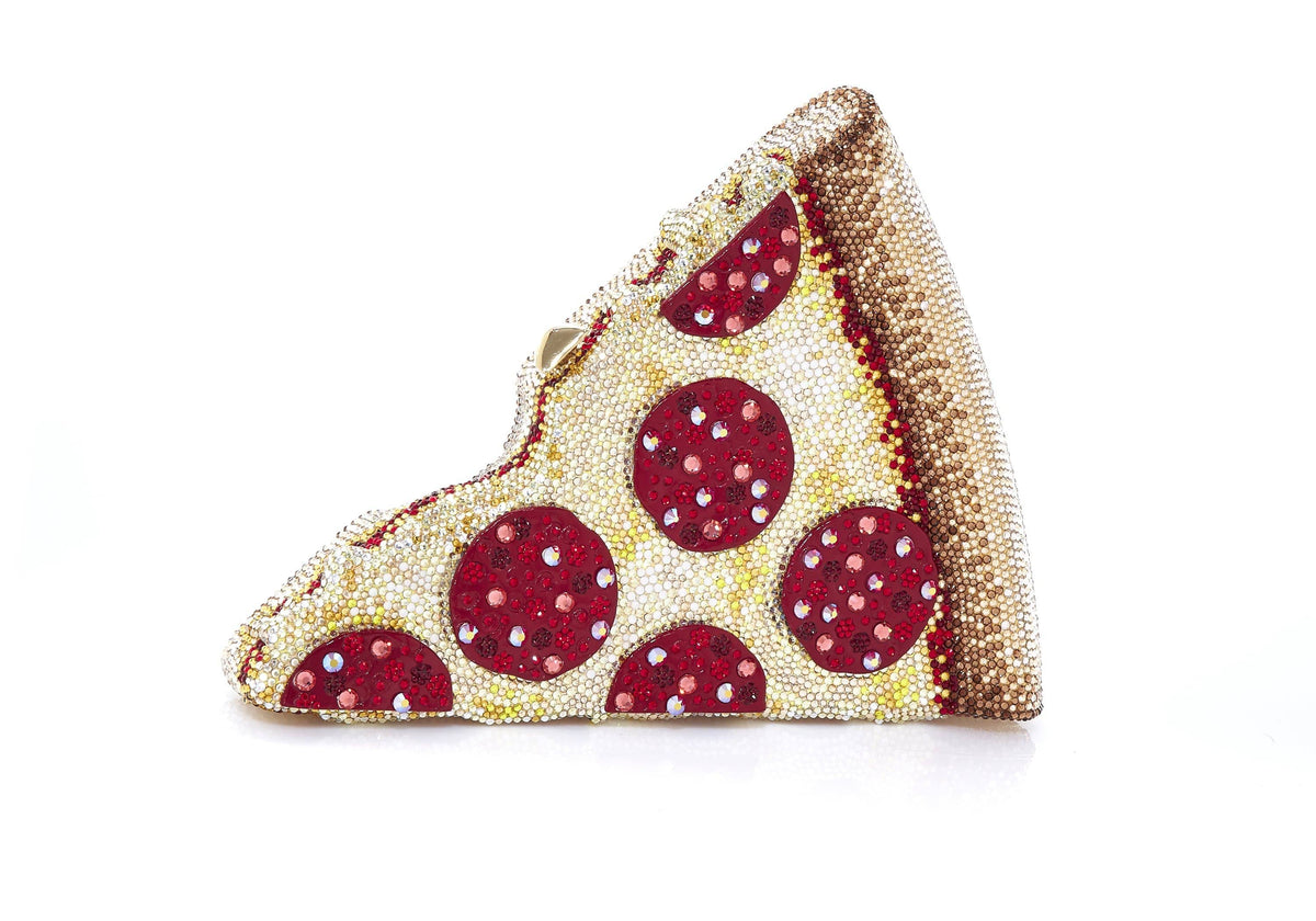 Judith Leiber Couture Pizza Pepperoni Clutch