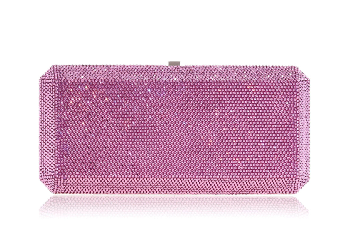 Judith Leiber Couture Classic Slim Rectangle Pink