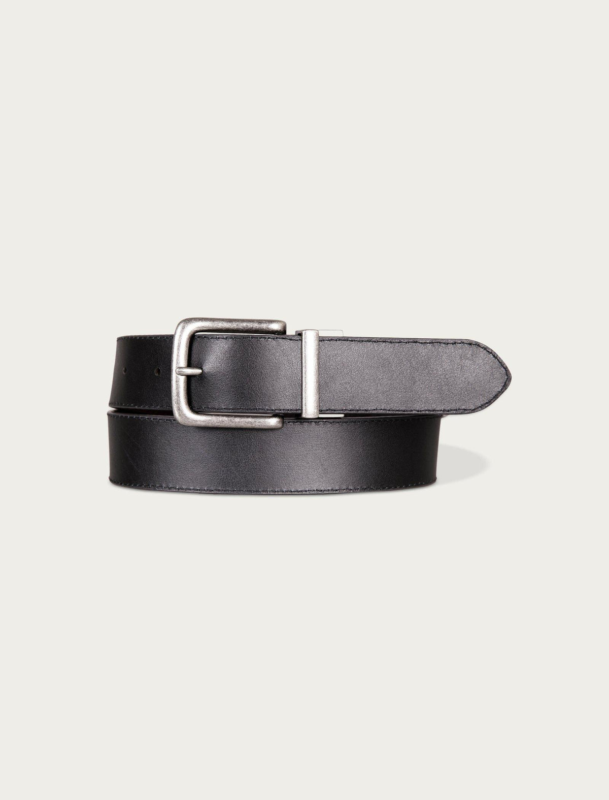 Lucky Brand Western Embossed Reversible Leather Belt - Men's Accessories Belts Charcoal