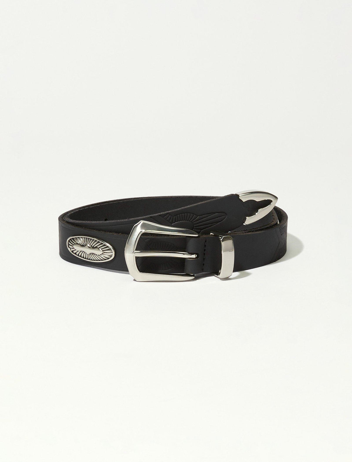 Lucky Brand Western Leather Belt - Women's Accessories Belts Black