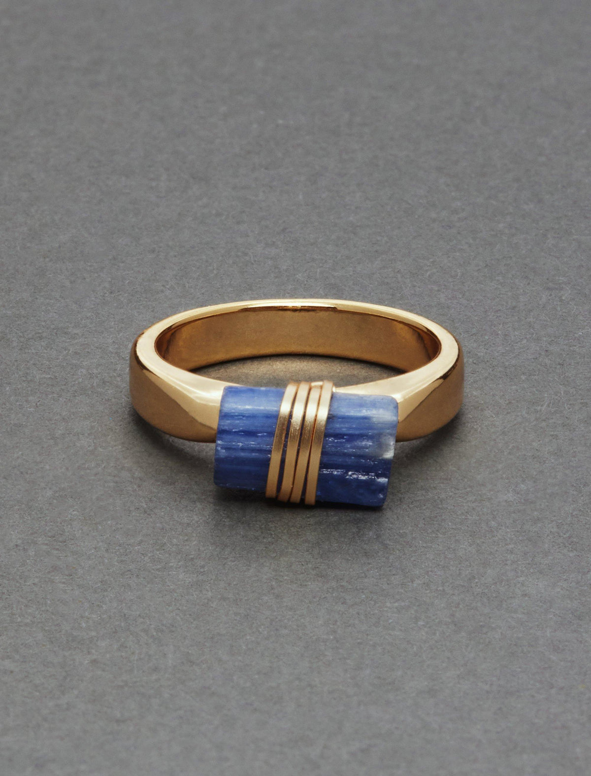 Lucky Brand Wrapped Stone Ring Gold