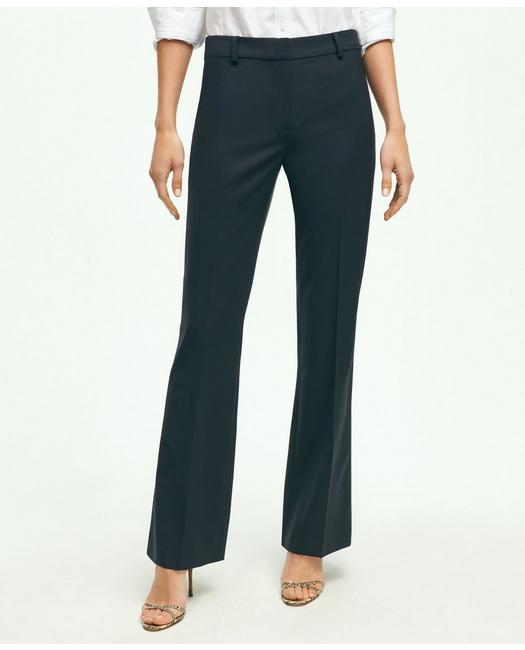 Brooks Brothers Women's The Essential Stretch Wool Trousers Navy