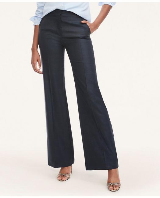 Brooks Brothers Women's Wool Trousers Navy