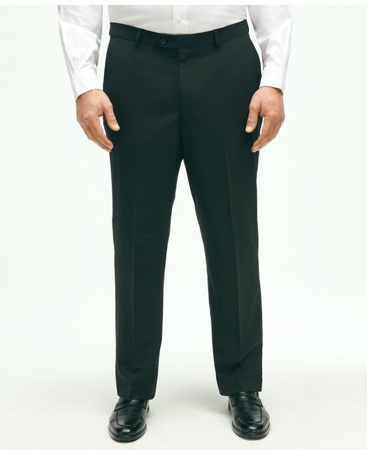 Brooks Brothers Men's Explorer Collection Big & Tall Suit Pant Black