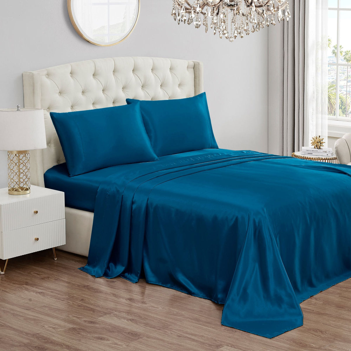 Solid Satin Sheet Set