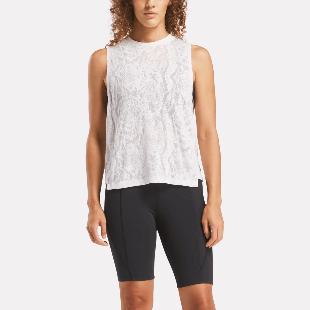 Women's Burnout Muscle Tank Top