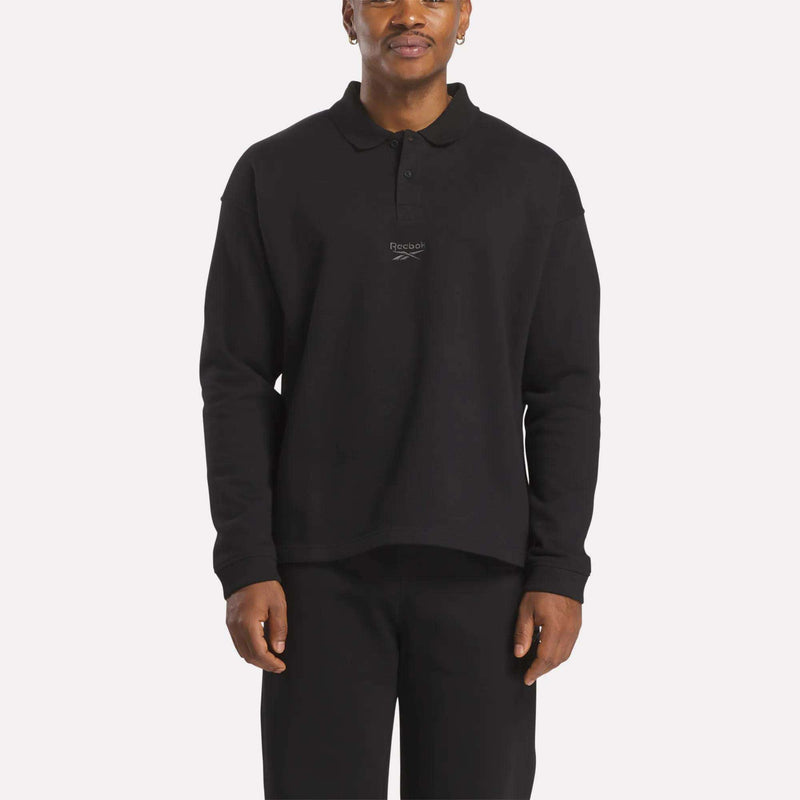 Men's Wardrobe Essentials Long Sleeve Polo Shirt