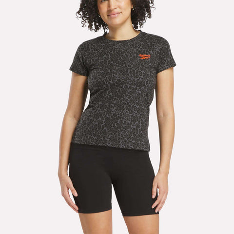 Women's Leopard Print Baby T-Shirt