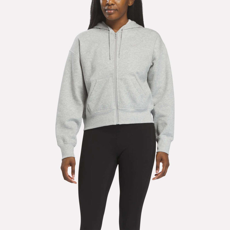 Women's Cropped Full-Zip Hoodie