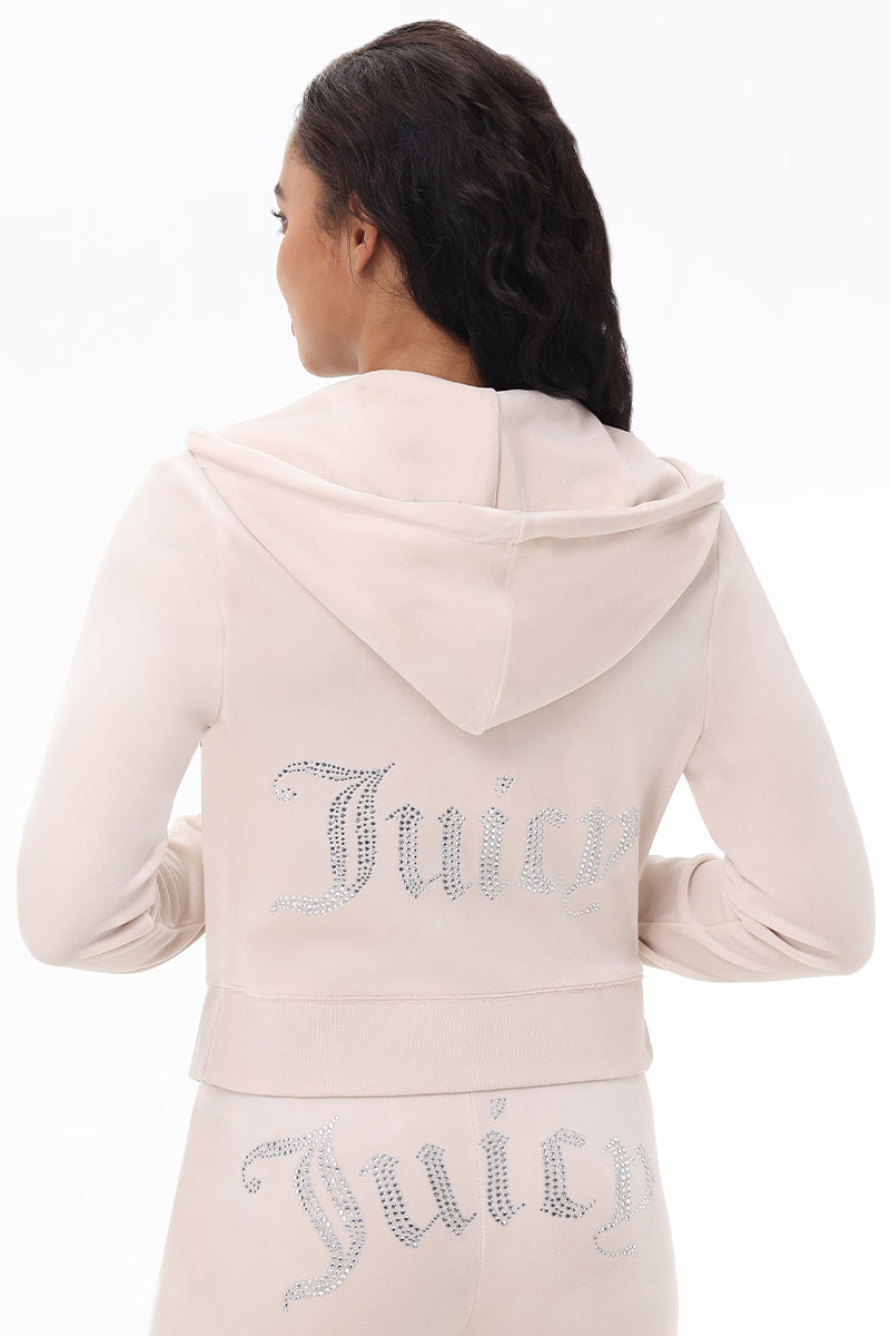 Plus-Size OG Big Bling Velour Hoodie Test - Juicy Couture