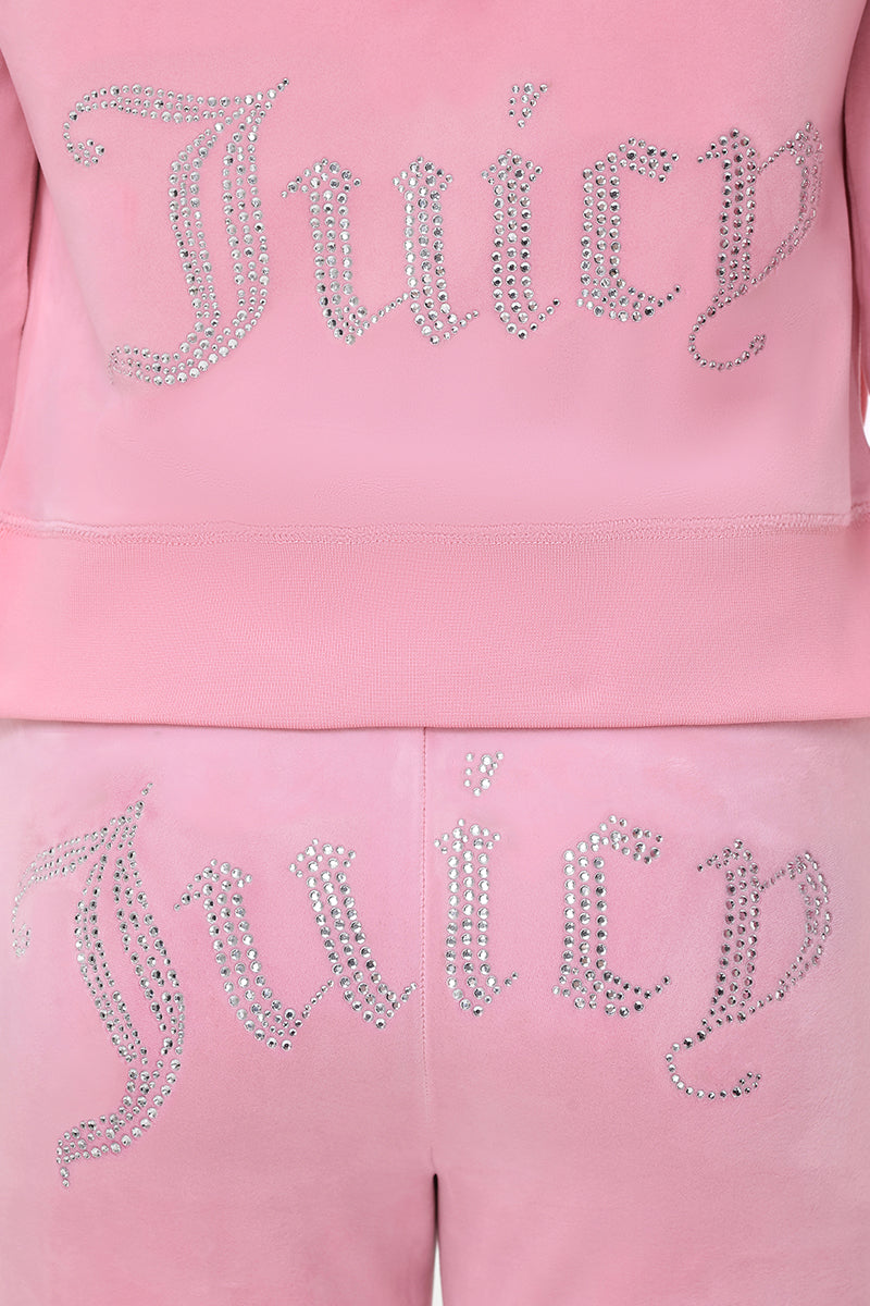 OG Big Bling Velour Hoodie - Juicy Couture