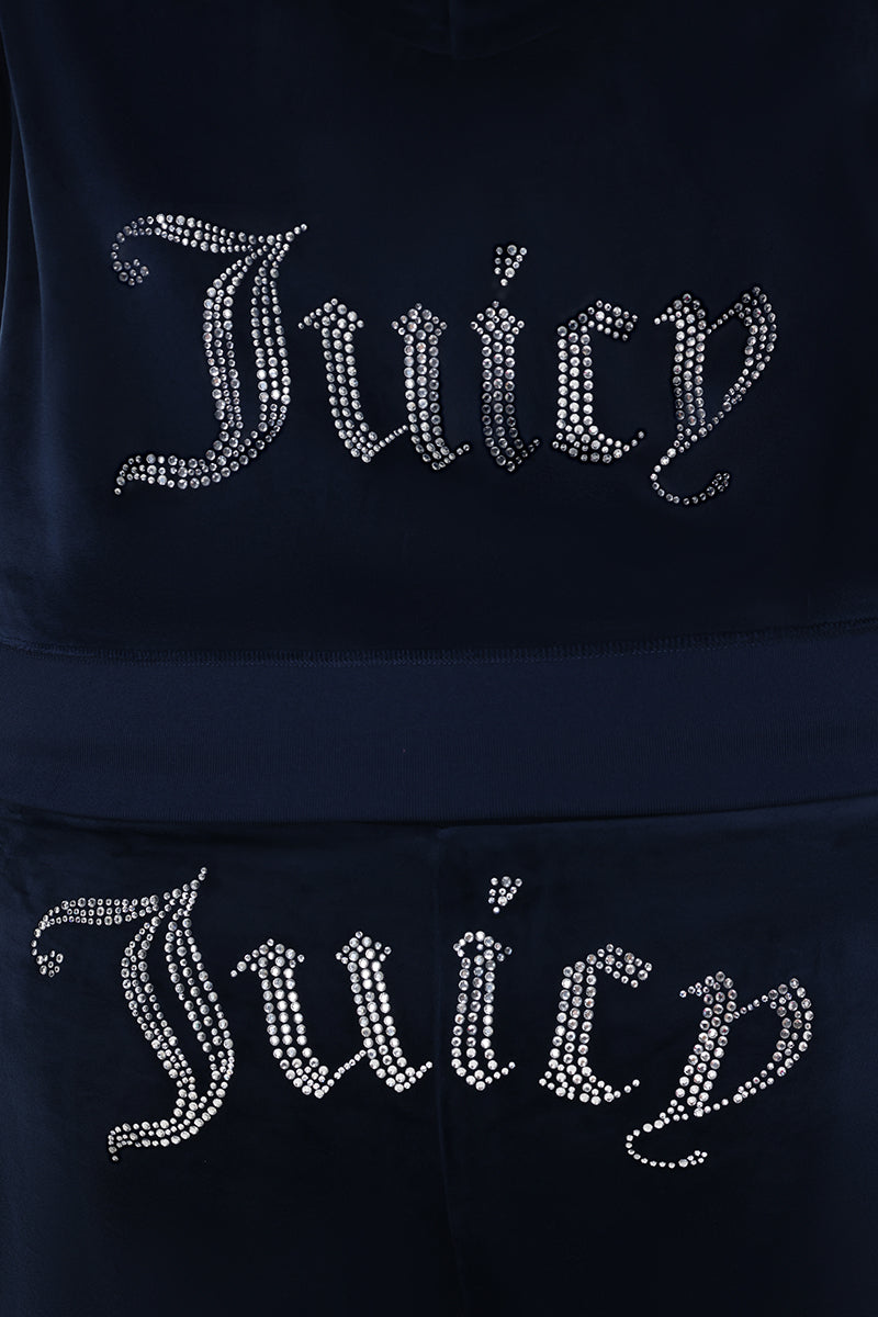 Plus-Size OG Big Bling Velour Hoodie