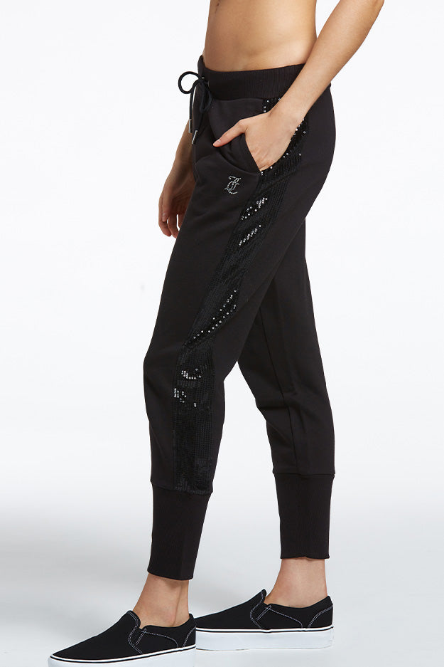 Sequin Fleece Joggers