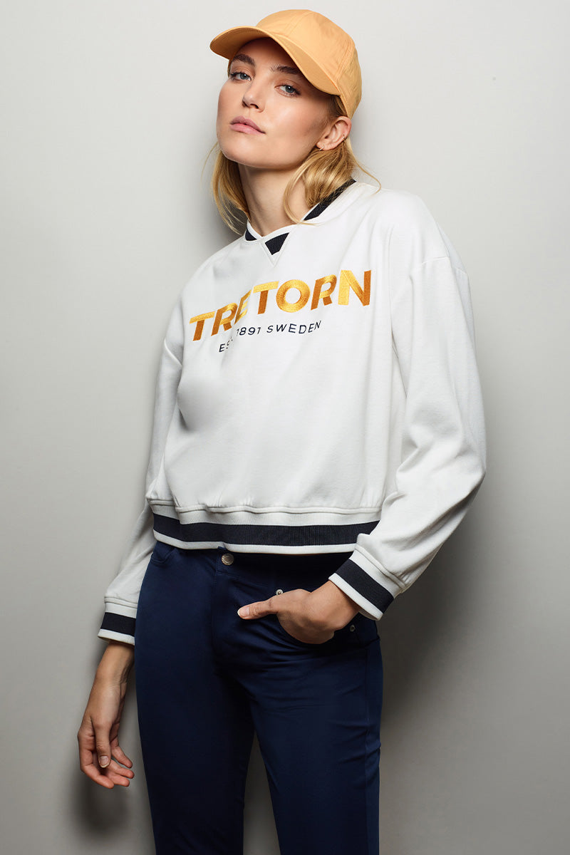 Tretorn Striped Trim Logo Sweatshirt