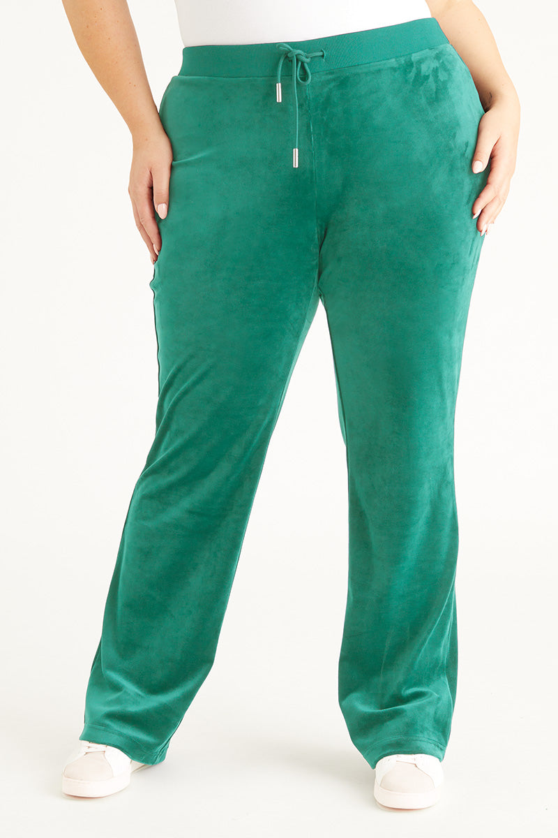 Plus-Size OG Big Bling Velour Track Pants