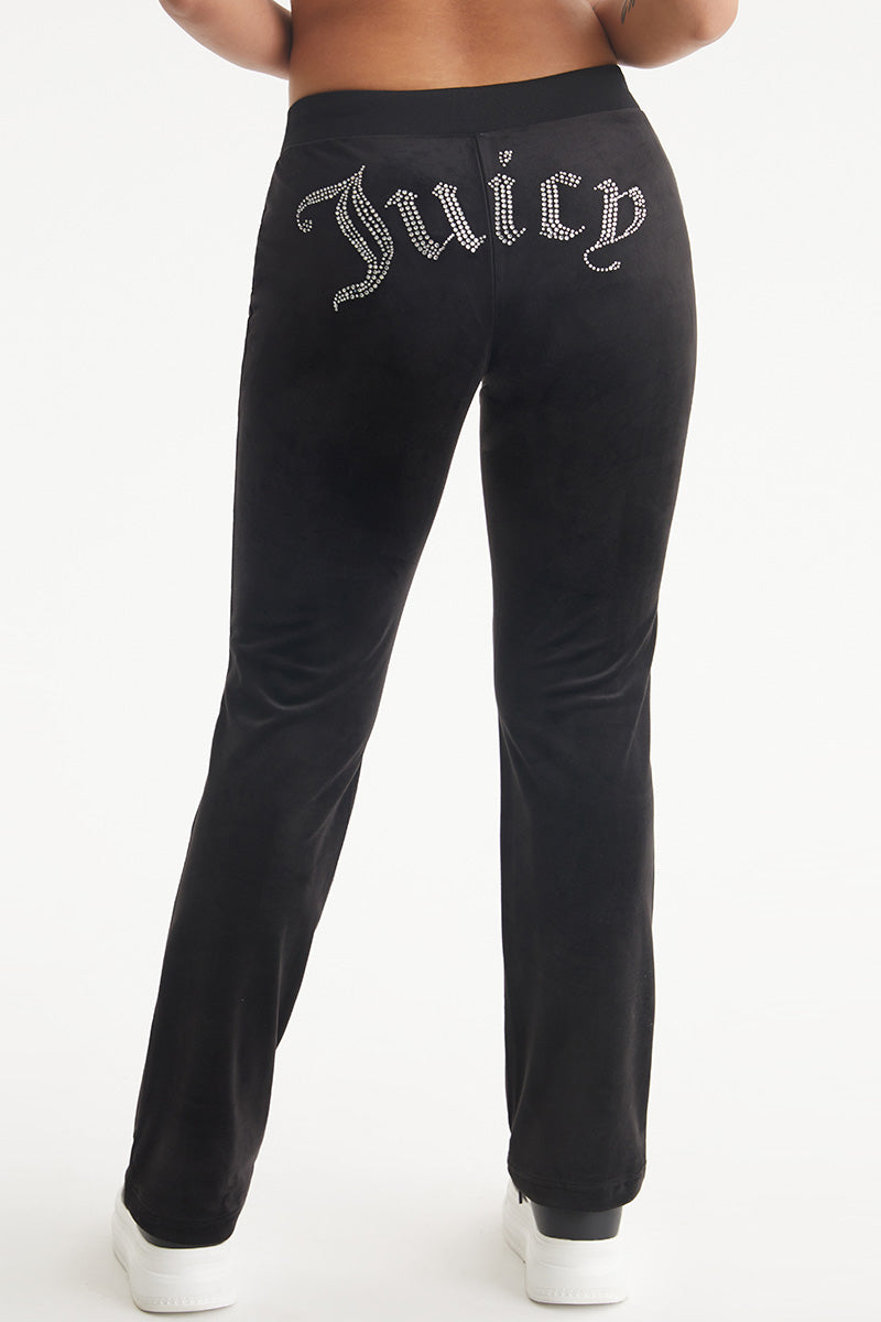 OG Big Bling Velour Track Pants by Juicy Couture