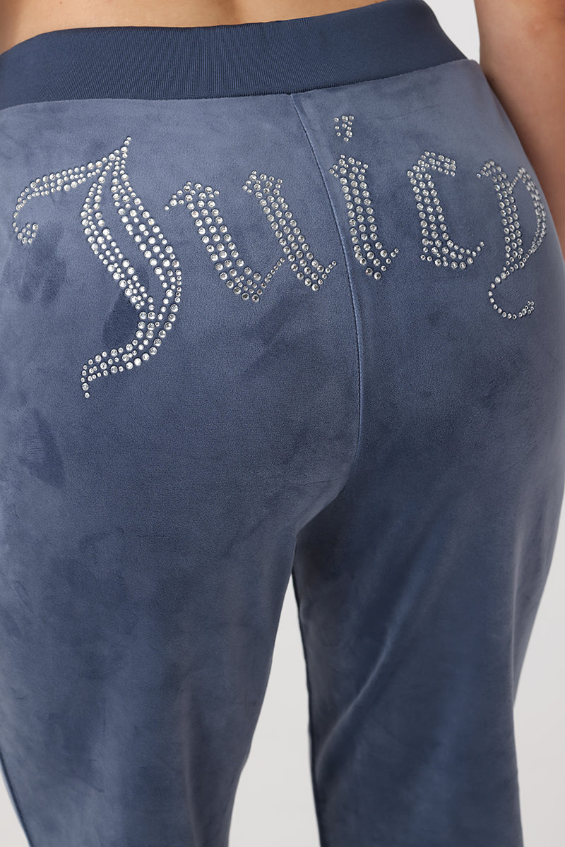 OG Big Bling Velour Track Pants - Juicy Couture