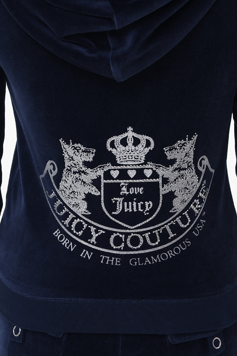 Scottie Cotton Velour Hoodie - Juicy Couture