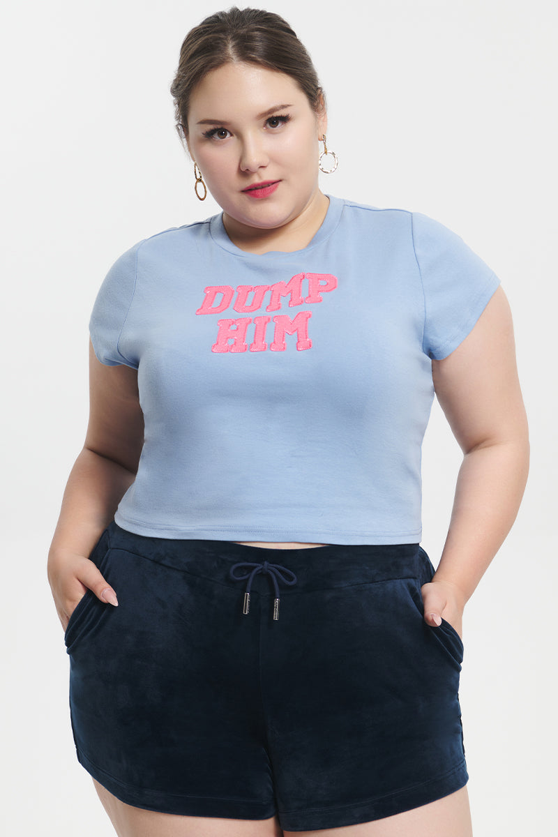 Plus-Size Dump Him Baby Tee